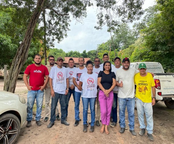 Secretária Saúde de Parnarama realiza Mutirão de combate à Dengue na zona rural