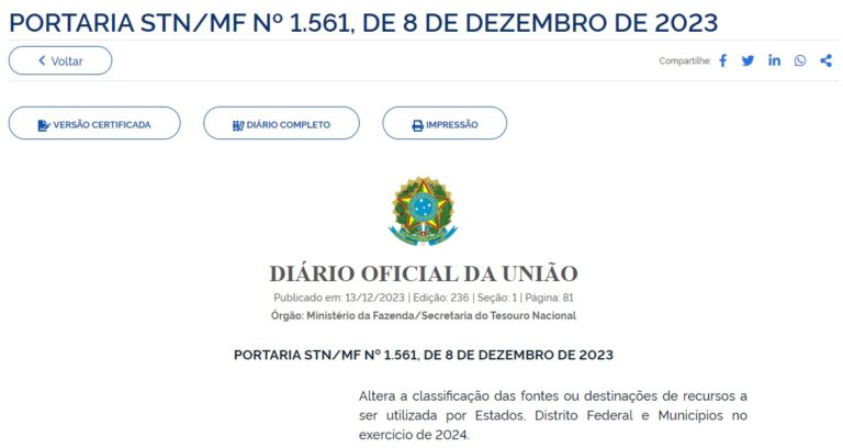 Mudanças sugeridas pela STN afetam execução do orçamento municipal em 2024